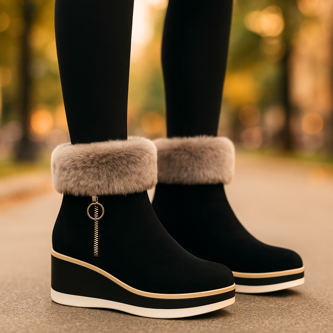 Women's Fur-Lined Winter Boots – Warm & Cosy
