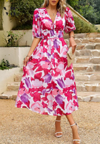 Monica | Elegant Floral Dress