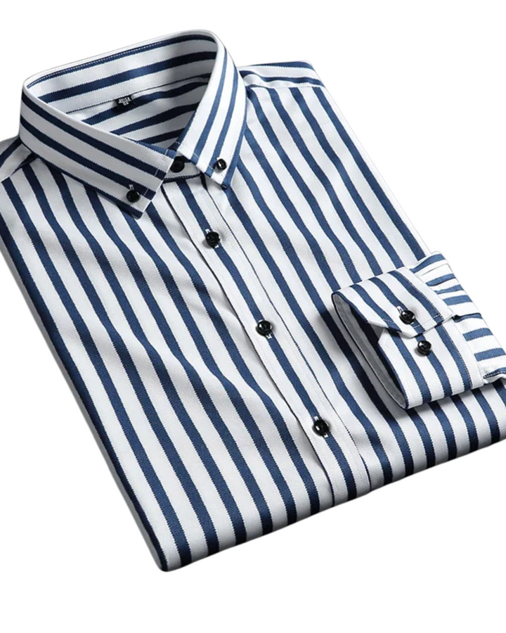Hightouch | Relaxed Striped Cotton Shirt