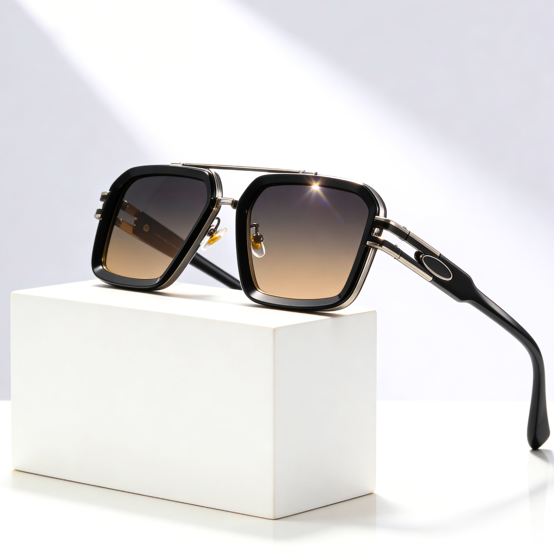 Unisex UV400 Square Sunglasses – Flat-Lens Design