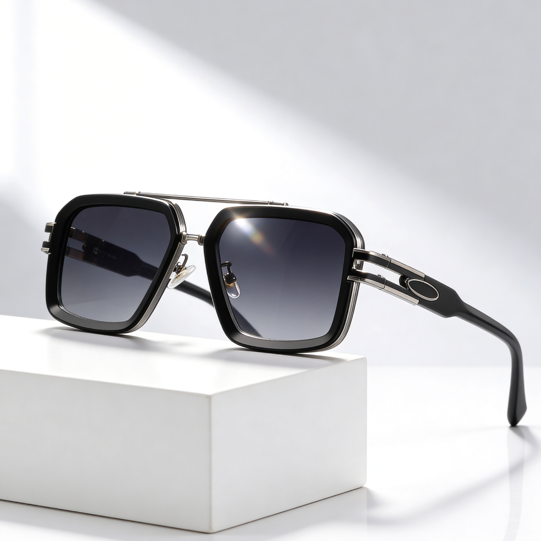 Unisex UV400 Square Sunglasses – Flat-Lens Design
