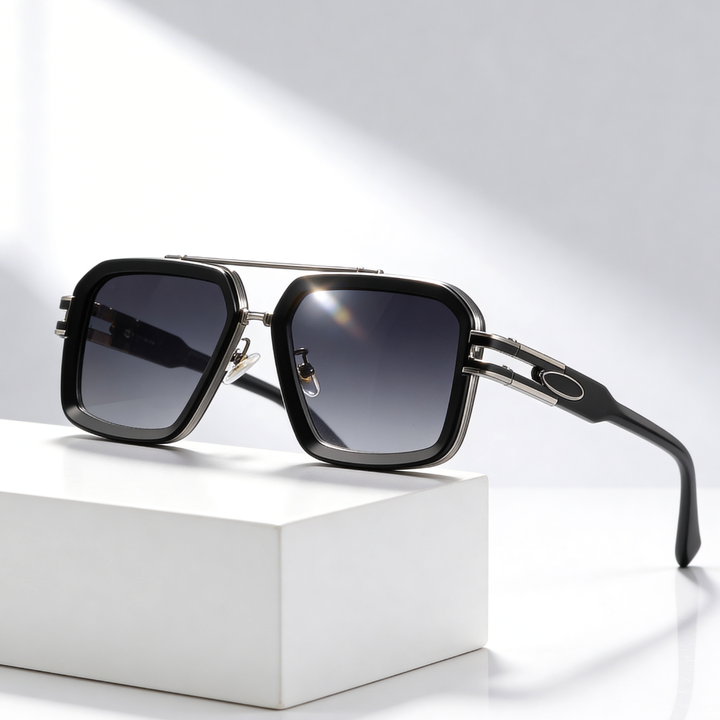 Unisex UV400 Square Sunglasses – Flat-Lens Design