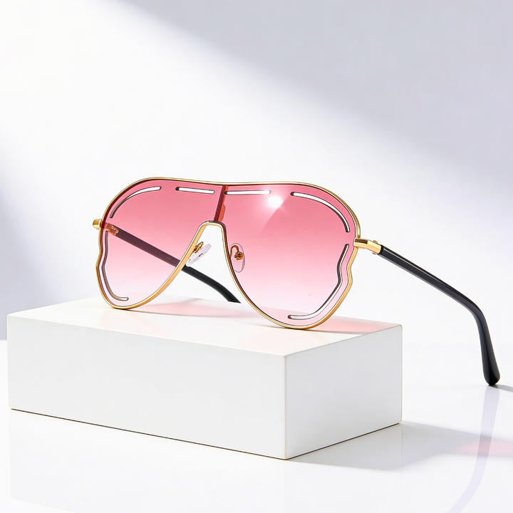 Women's Oversized UV400 Aviator Sunglasses – Gradient