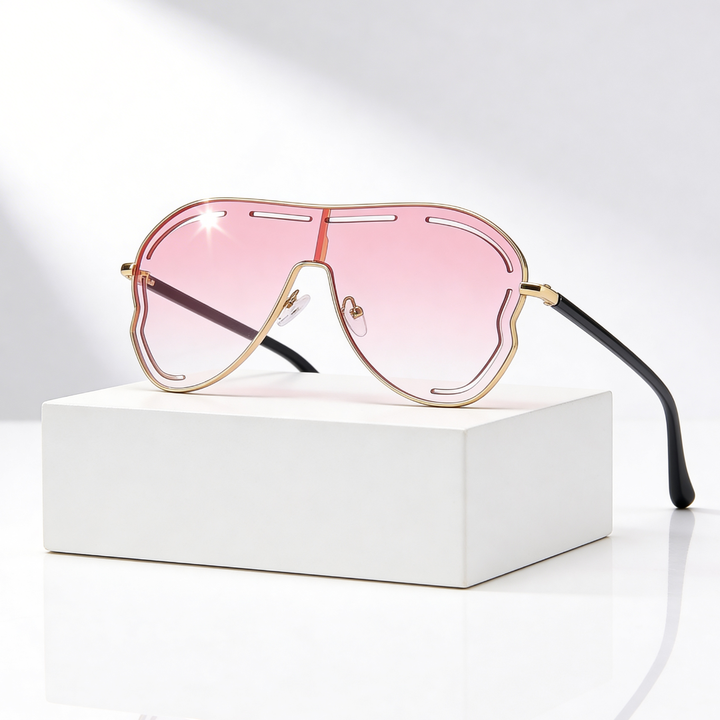Women's Oversized UV400 Aviator Sunglasses – Gradient