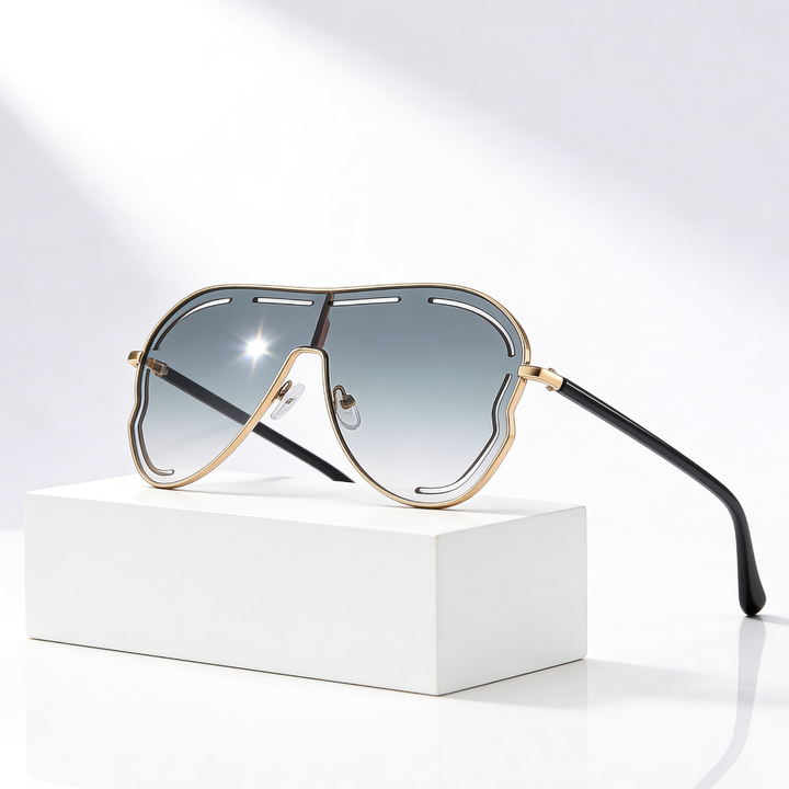 Women's Oversized UV400 Aviator Sunglasses – Gradient