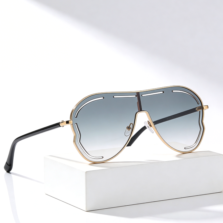 Women's Oversized UV400 Aviator Sunglasses – Gradient