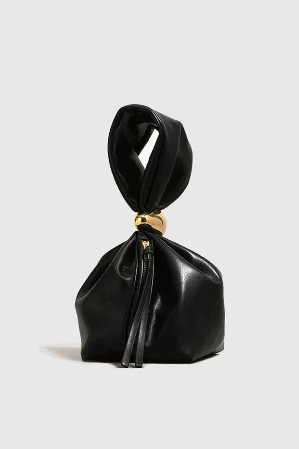 Astrae Bucket Bag - PU Leather Minimalist Wrist Carry
