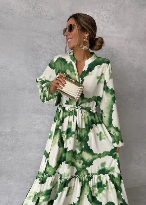 Jordan | Elegant Flowy Maxi Dress-HighTouch