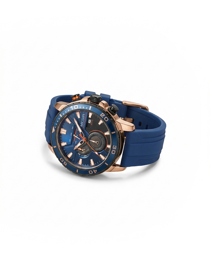 Men's Rugged Chronograph Sports Watch | Waterproof Military Timepiece