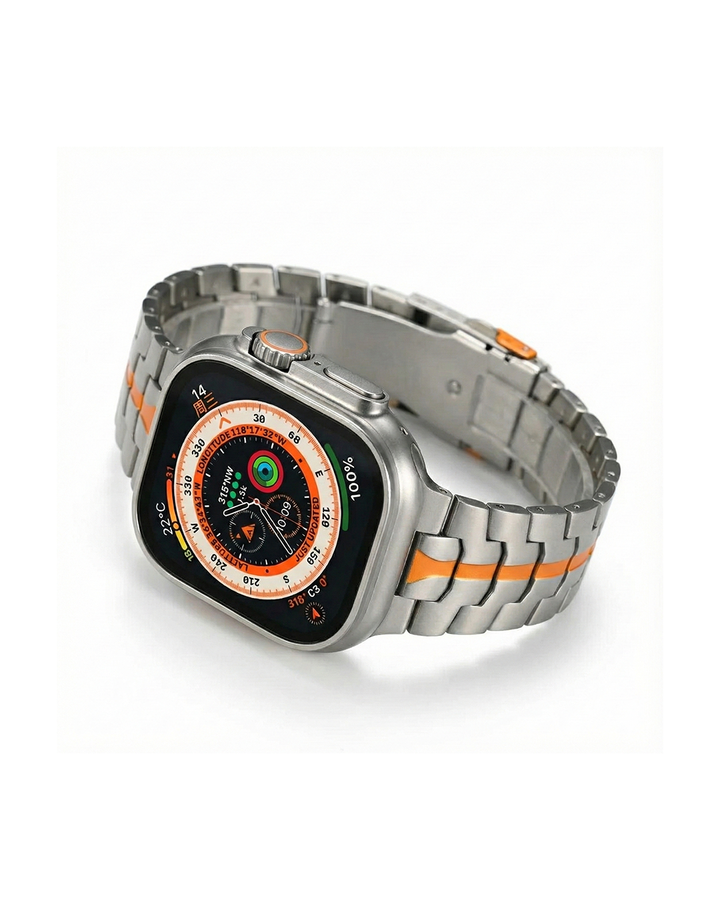 Titan Link Apple Watch Band | Adjustable Metal Strap