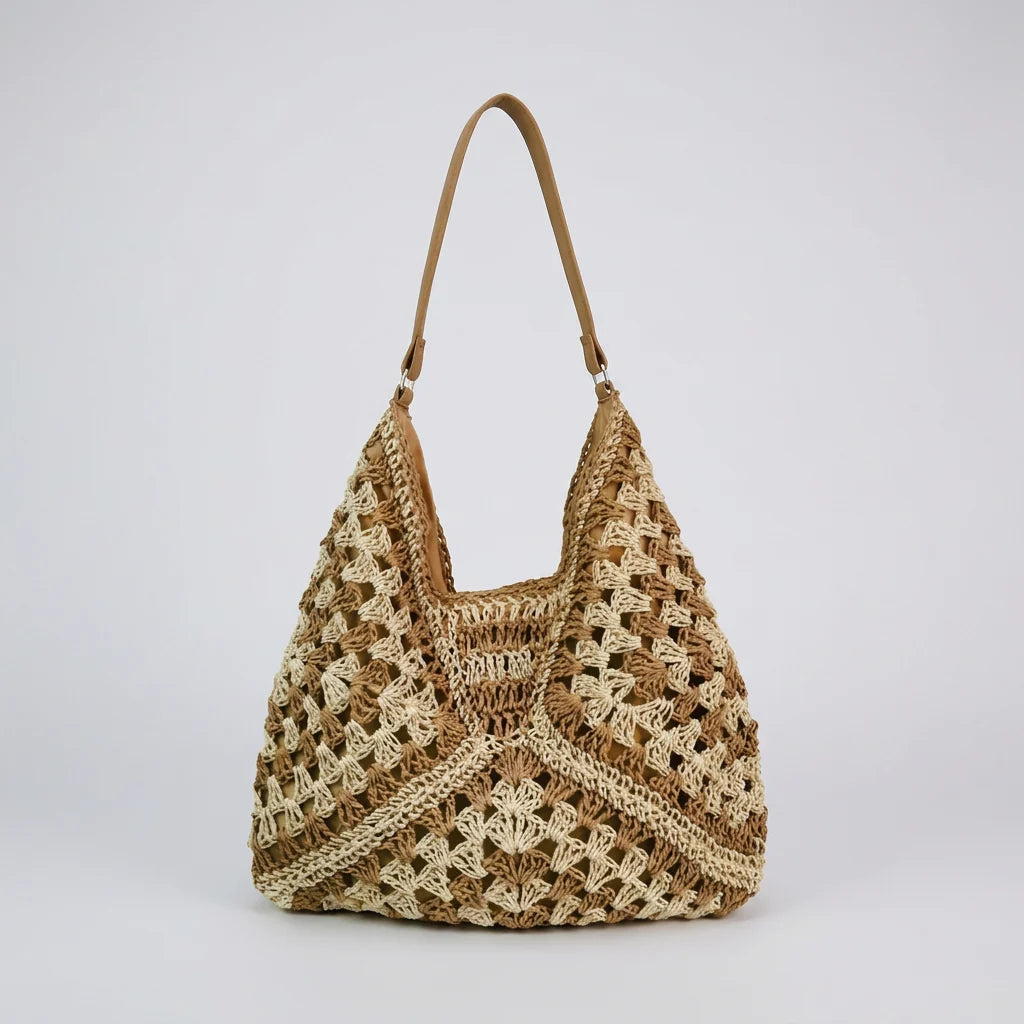 Seraphina Canvas Tote Bag - Spacious Straw Everyday Carry