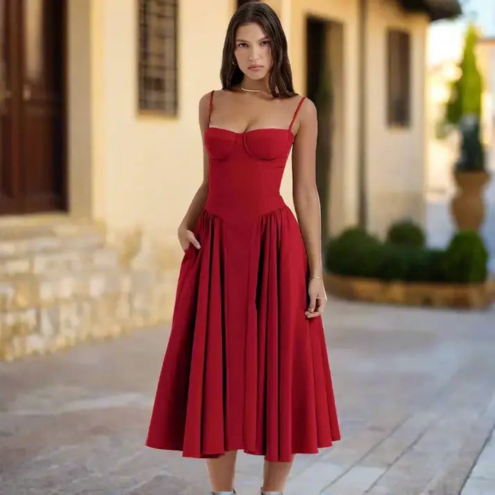Waist Sculpting Sun Dress