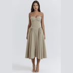 Waist Sculpting Sun Dress-HighTouch