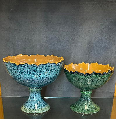 Glazed Blue Bowl - HighTouch 
