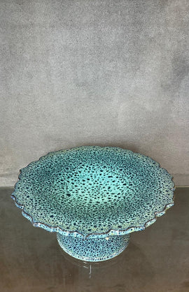 Glazed Ceramic Blue/Green Platter