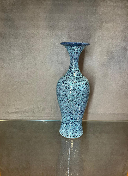 Glazed Ceramic Curve Vase - HighTouch 