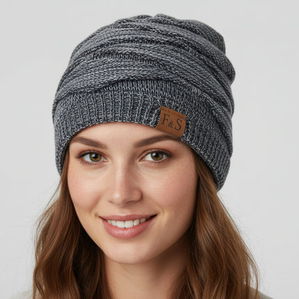 NC Fur-Lined Knitted Beanie