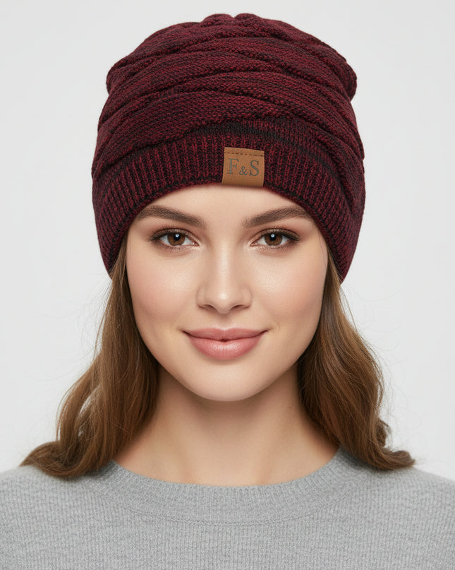 NC Fur-Lined Knitted Beanie