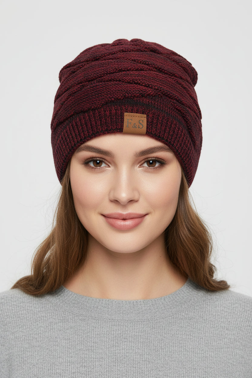 NC Fur-Lined Knitted Beanie