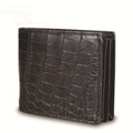 Hiram Beron Custom Name Crocodile Pattern Leather Wallet