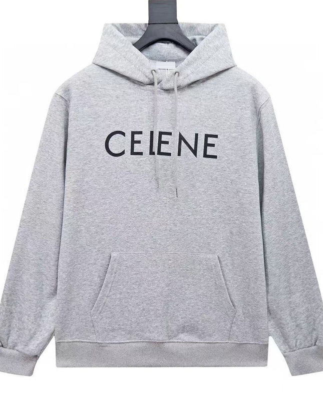 Heavy-Duty Letter Print Hoodie – Oversized Street Style Sweatshirt