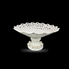 White Ceramic Flower Stand Fruit Bowl