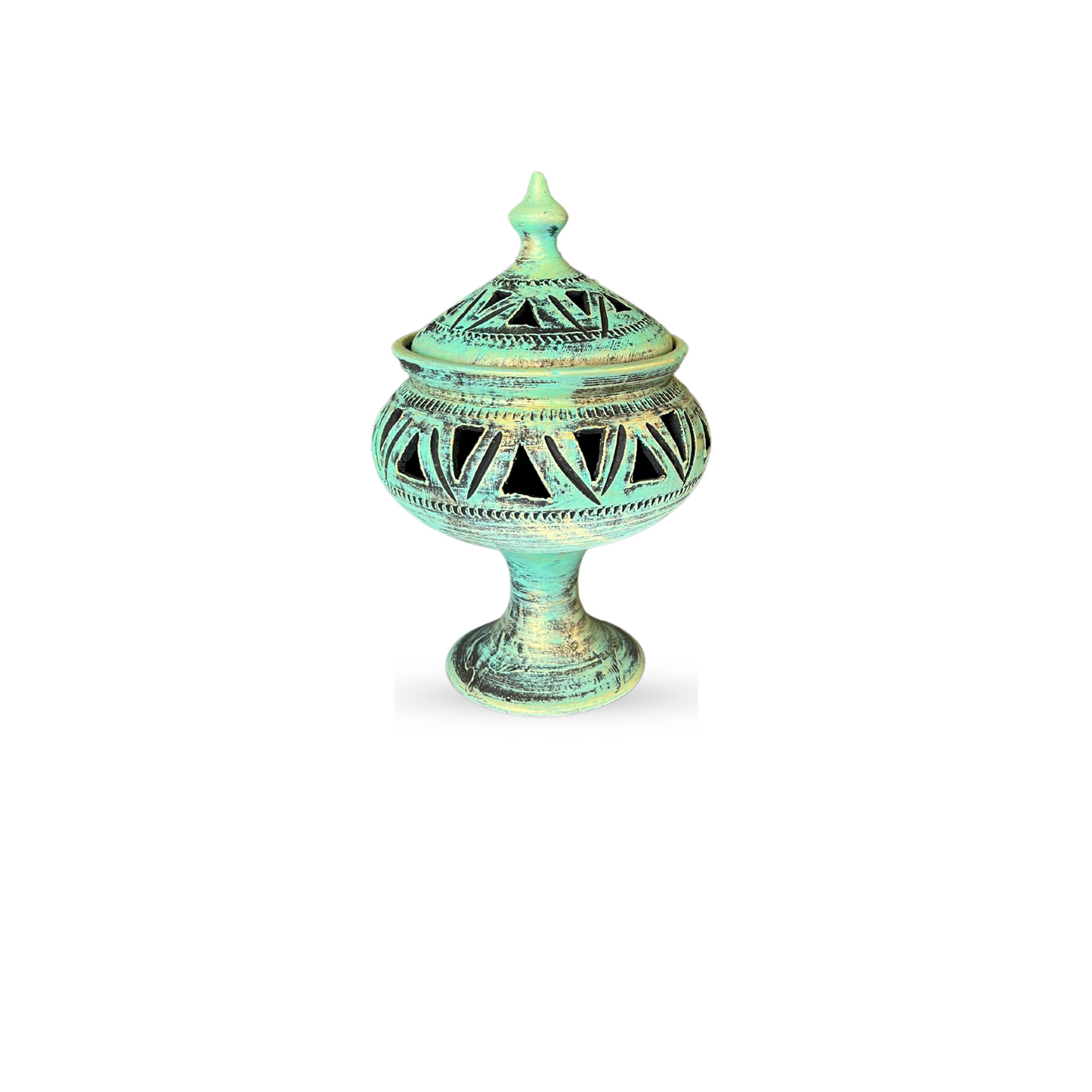 Sea Green Lidded Jar|Candy Dish|Nuts