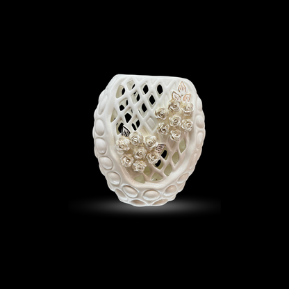 White Ceramic Flower Vase