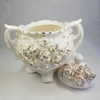 White Ceramic Lidded Candy Pot - HighTouch 