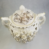 White Ceramic Lidded Candy Pot - HighTouch 