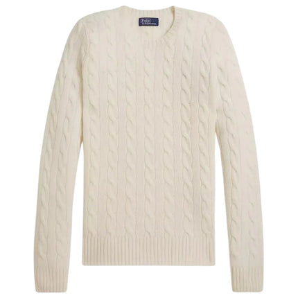 Women’s Cable Knit Wool  Crewneck Sweater