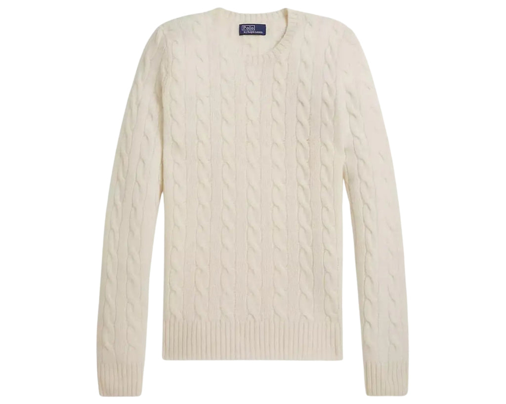 Women’s Cable Knit Wool  Crewneck Sweater