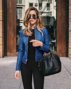 Women’s Zip-Up Jacket – Slim Fit with Smooth Sleek Finish-HighTouch