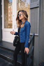 Women’s Zip-Up Jacket – Slim Fit with Smooth Sleek Finish-HighTouch