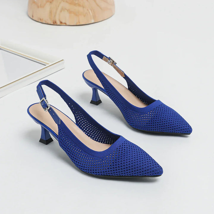 Women's Elegant Mid-Heel Shoes - Comfortable Dress Pumps for Work