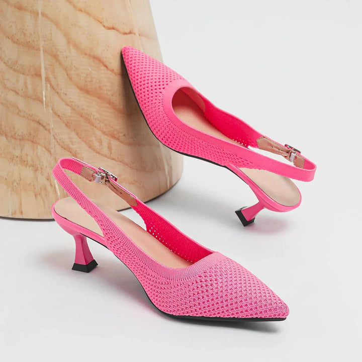 Women's Elegant Mid-Heel Shoes - Comfortable Dress Pumps for Work