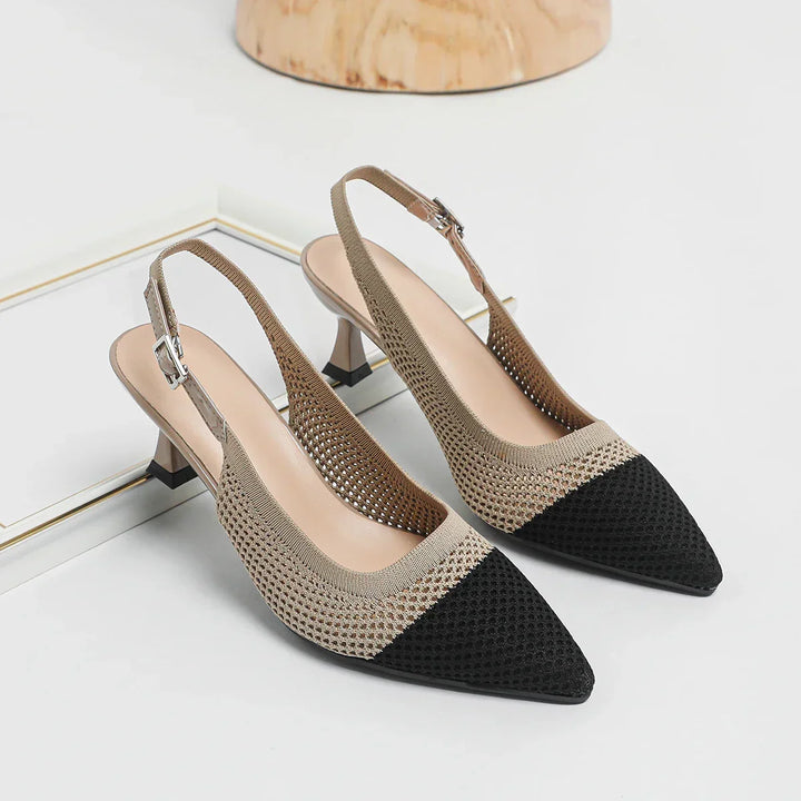 Women's Elegant Mid-Heel Shoes - Comfortable Dress Pumps for Work