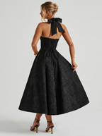 Women's Formal Dress Halter Neck Corset A-Line | Midi