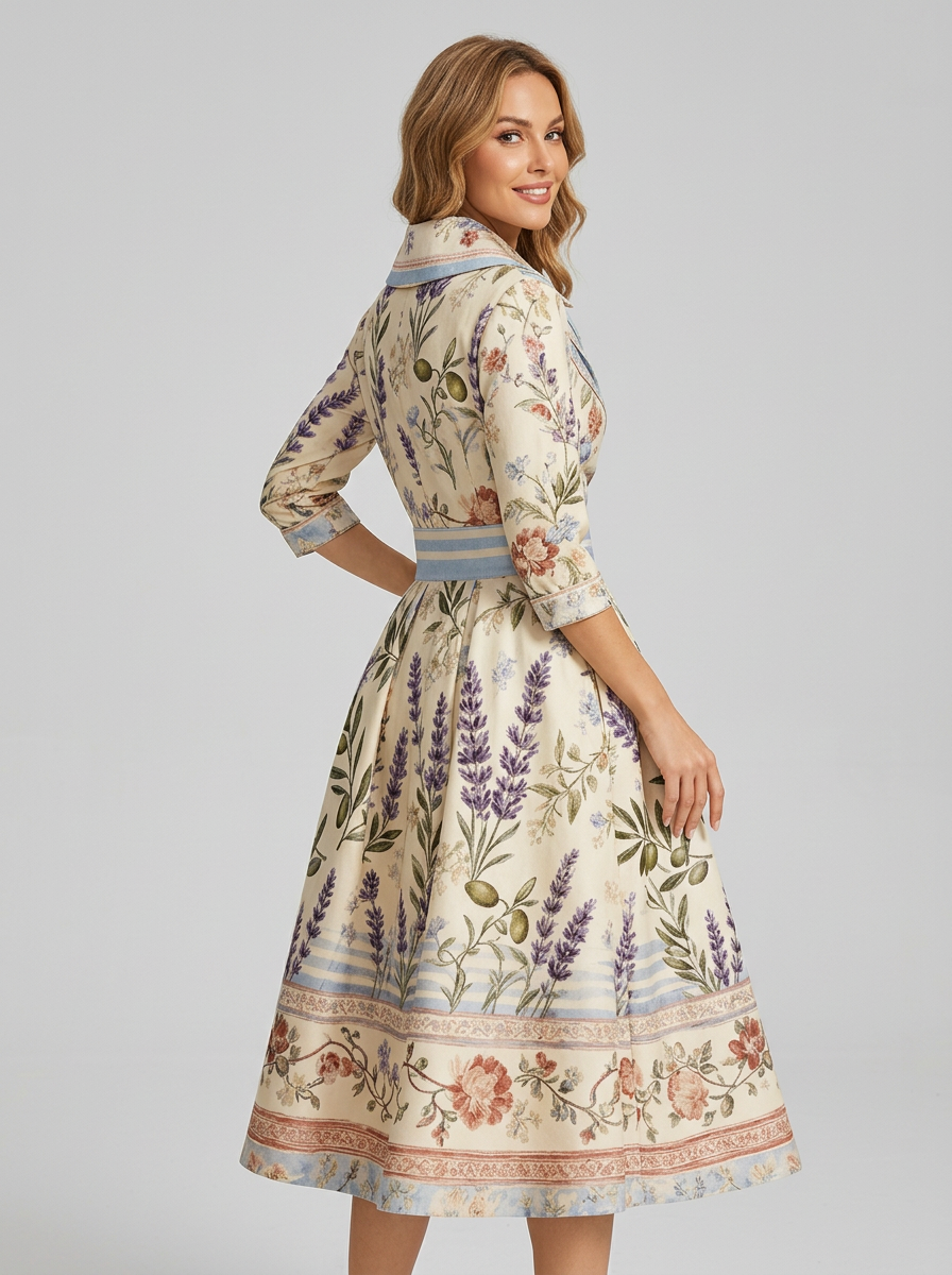 Women's Formal Wrap V Neck A Line Midi Dress