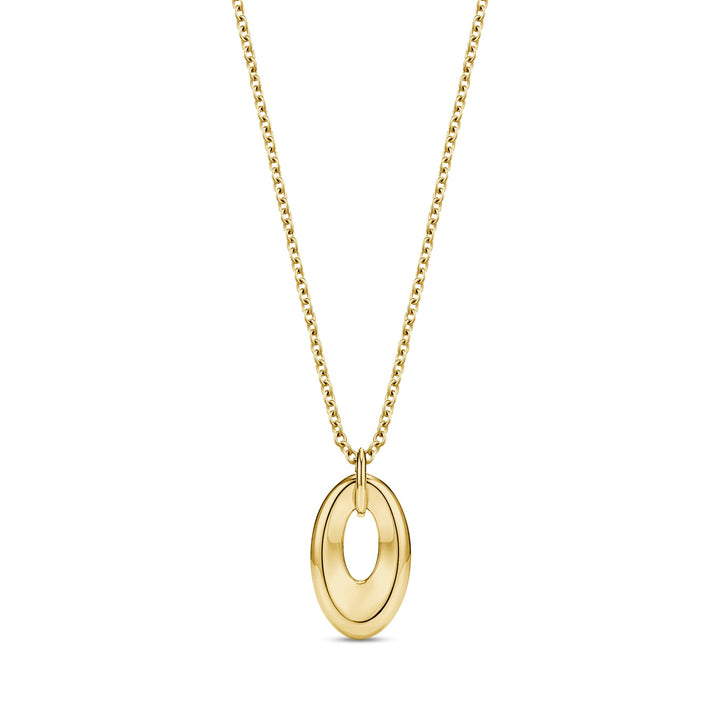 Bold Oval Link Drop Pendant