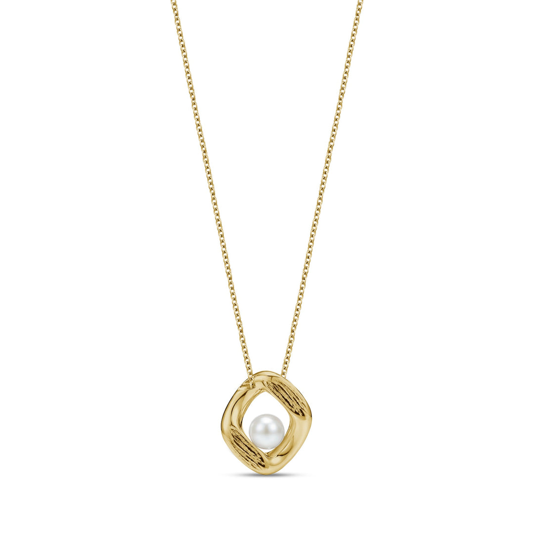 Bold Pearl Frame Pendant