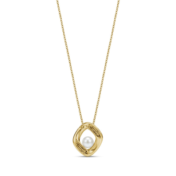 Bold Pearl Frame Pendant