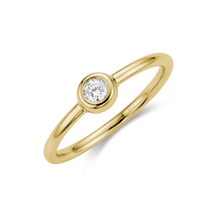Bezel Set Solitaire Ring