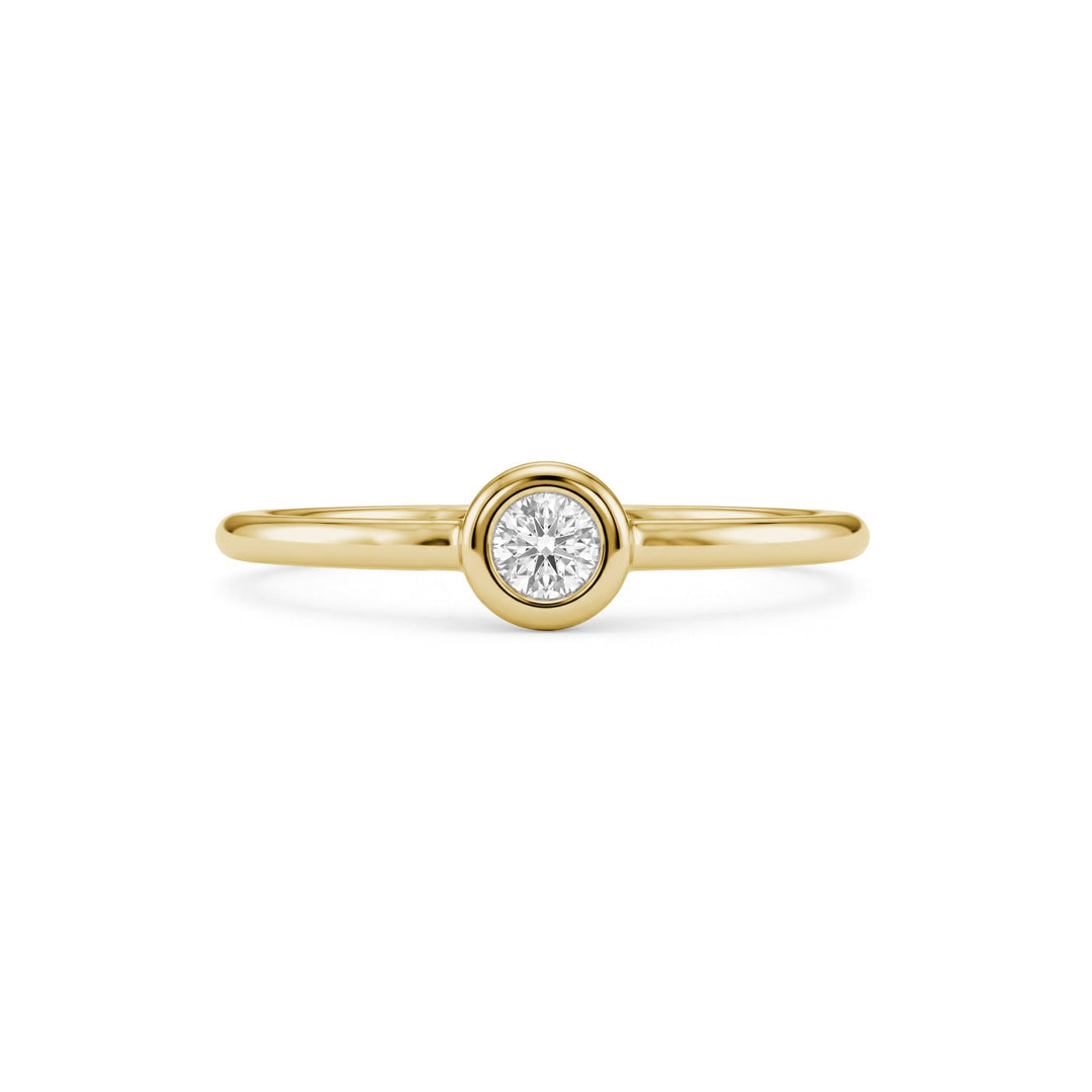 Bezel Set Solitaire Ring