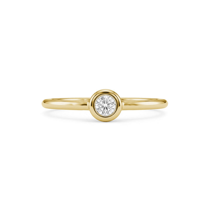 Bezel Set Solitaire Ring