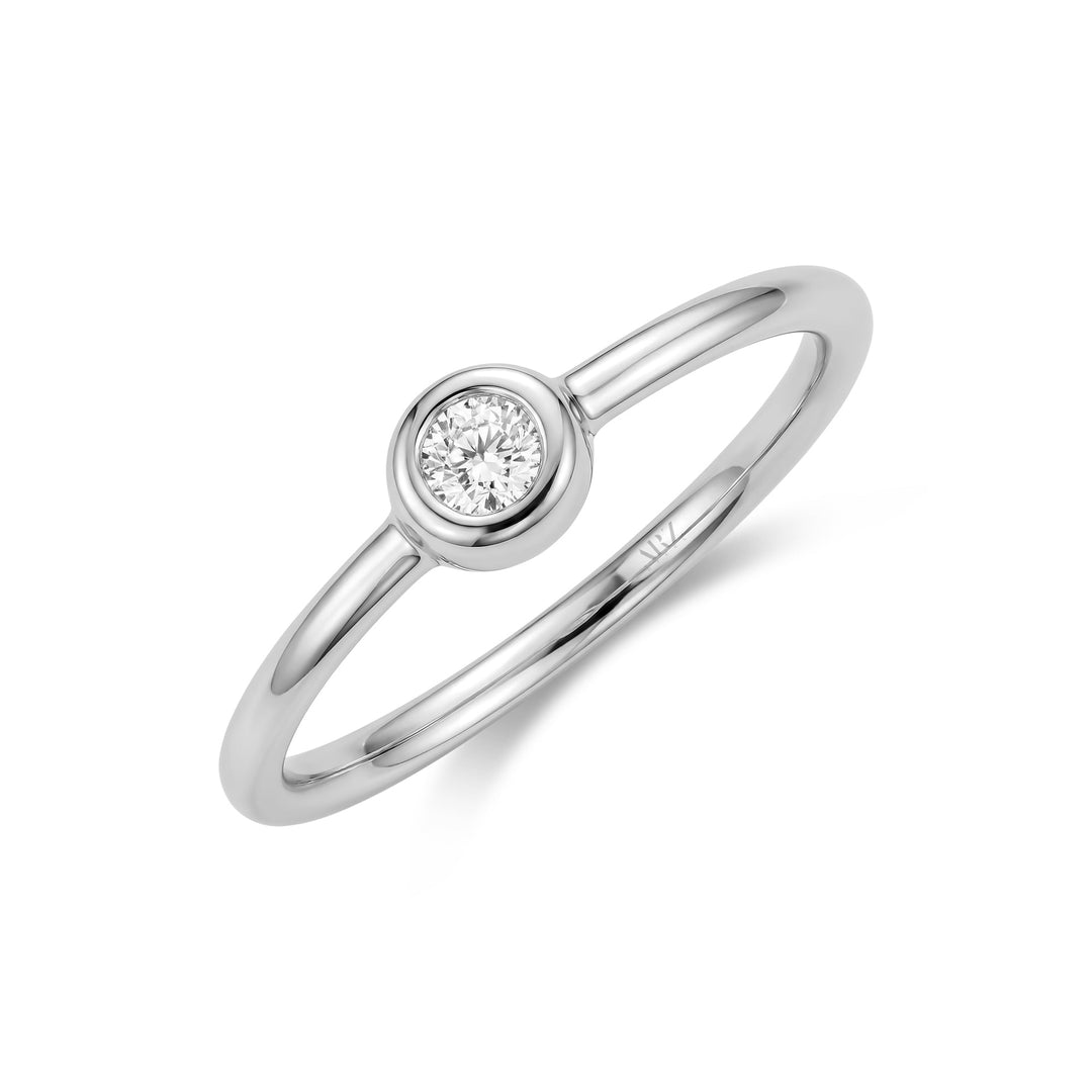 Bezel Set Solitaire Ring