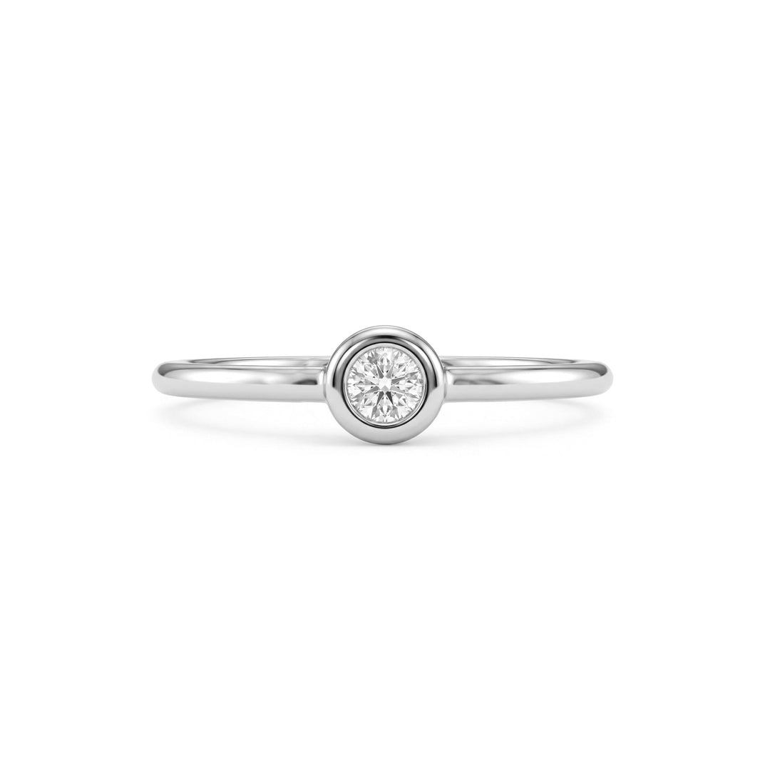 Bezel Set Solitaire Ring