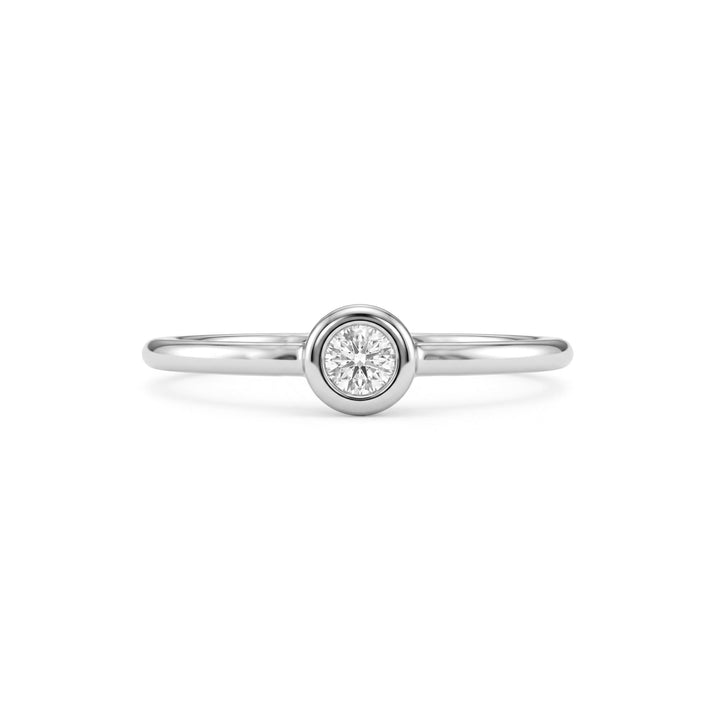 Bezel Set Solitaire Ring