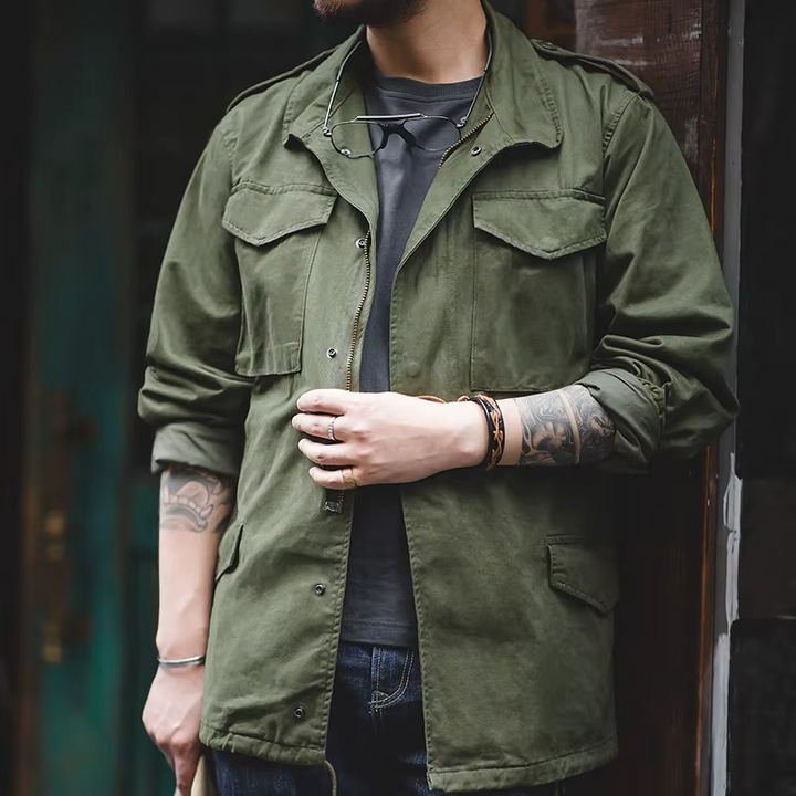 Men’s Zip-Up Utility Jacket-HighTouch