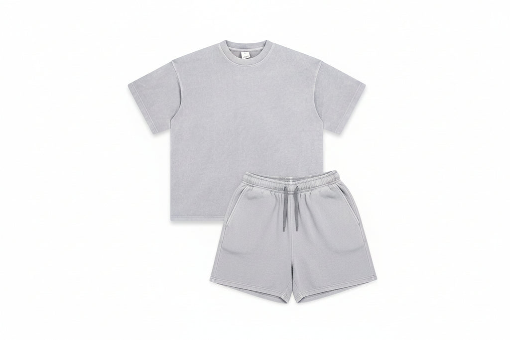 Washed and Worn Dyed Bright White Short Sleeve-HighTouch